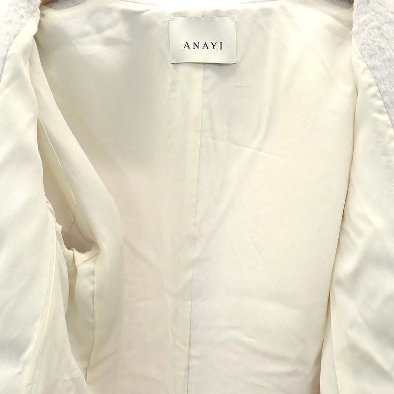 アナイ ANAYI 23AW スーリーアルパカショールコート ショート