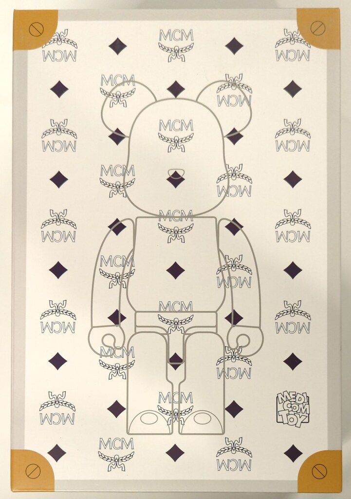 BE RBRICK -400% MCM WHITE CHROME Ver. -400%