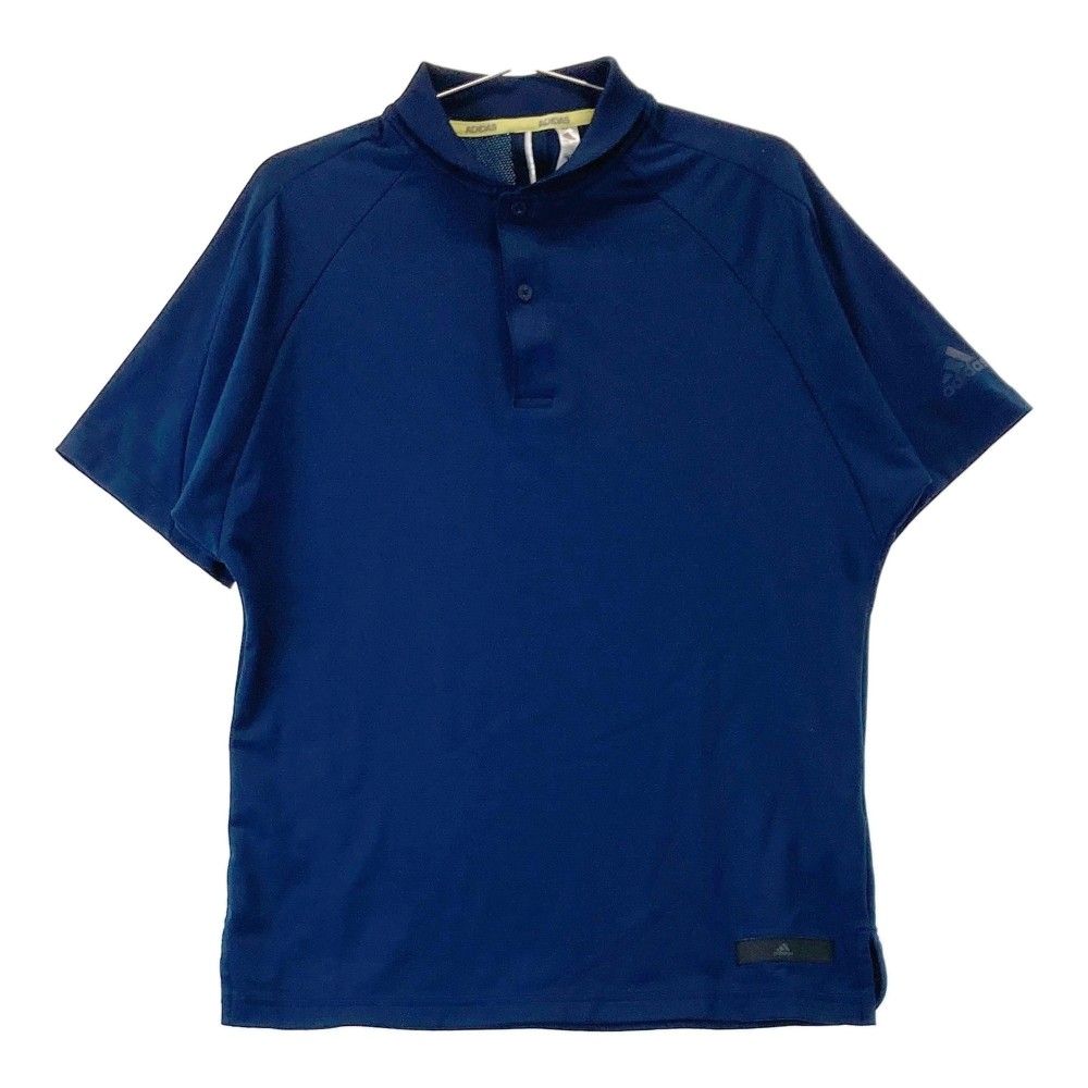 サイズ：M ADIDAS GOLF アディダスゴルフ 半袖ポロシャツ ネイビー系