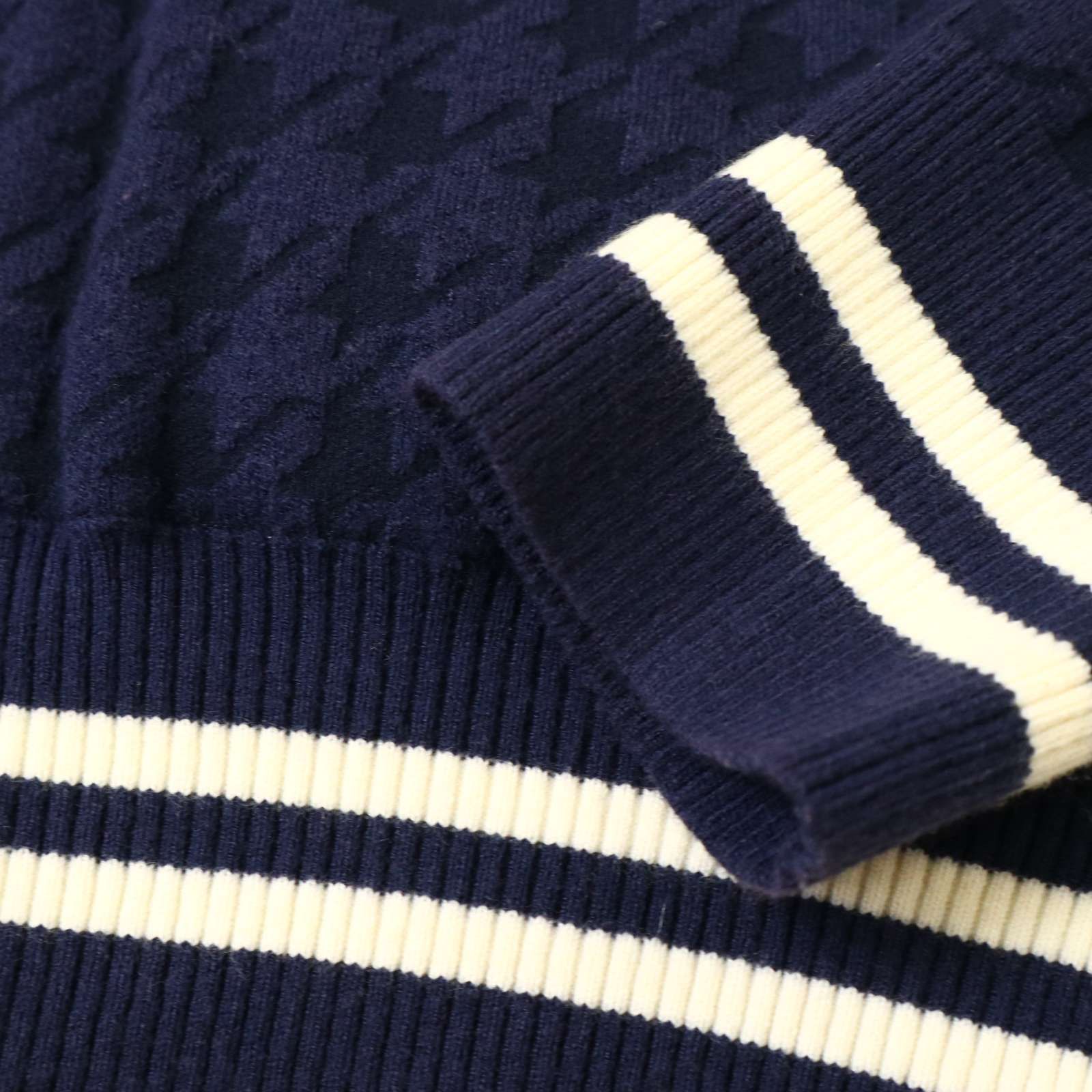 Admiral GOLF アドミラル ゴルフ 秋冬 ビッグロゴ 刺繍☆ 千鳥柄