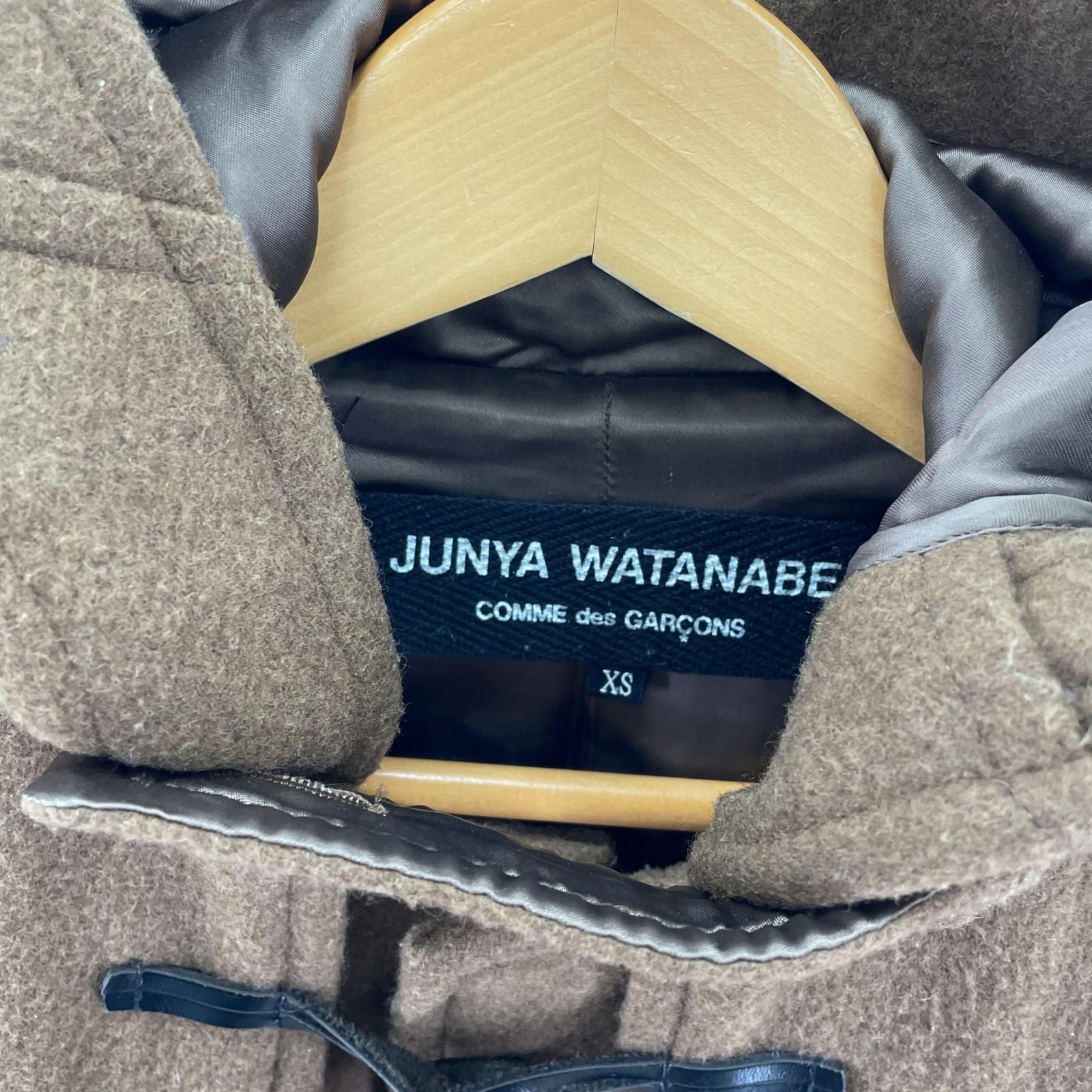 コムデギャルソンジュンヤワタナベ COMMEdesGARCONS JUNYA WATANABE ジャケット 黒×白 レディース 千鳥格子/肩パッド/ダメージ加工