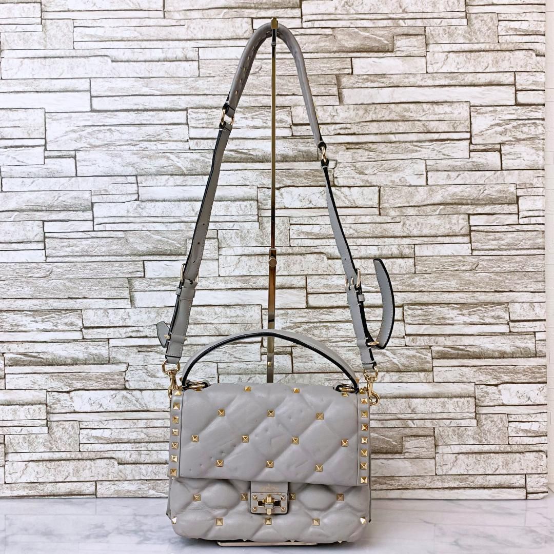 ヴァレンティノ ロックスタッズ キャンディ ハンドバッグ VALENTINO