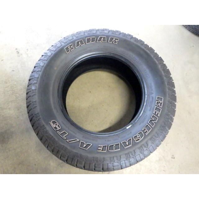 アイテム H192 T0207295 ◆ 製造 約7部山◆RADAR RENEGADE A T5ホワイトレター◆265 70R17◆2本
