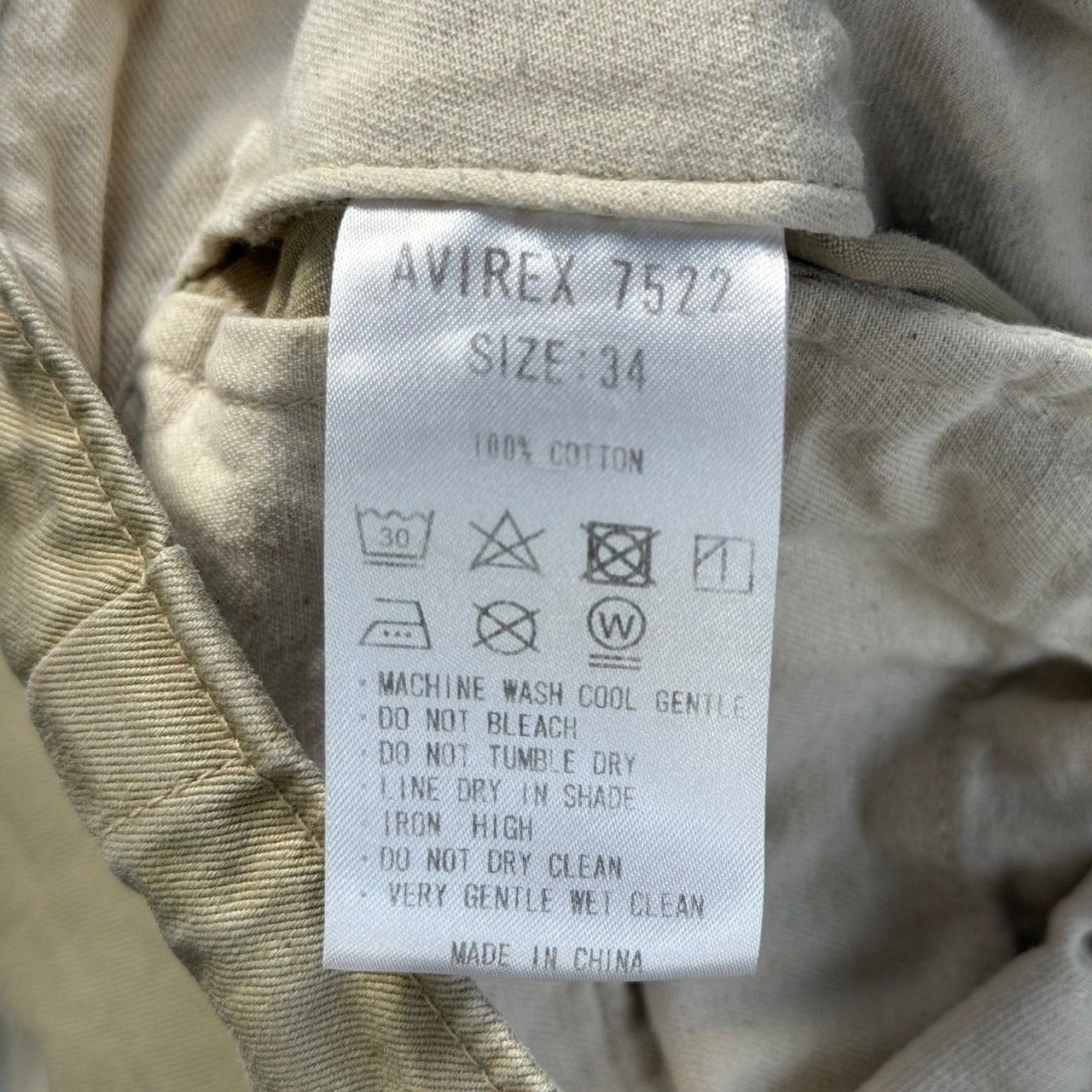 AVIREX7522 アヴィレックス7522 CHINO TROUSERS ワイド