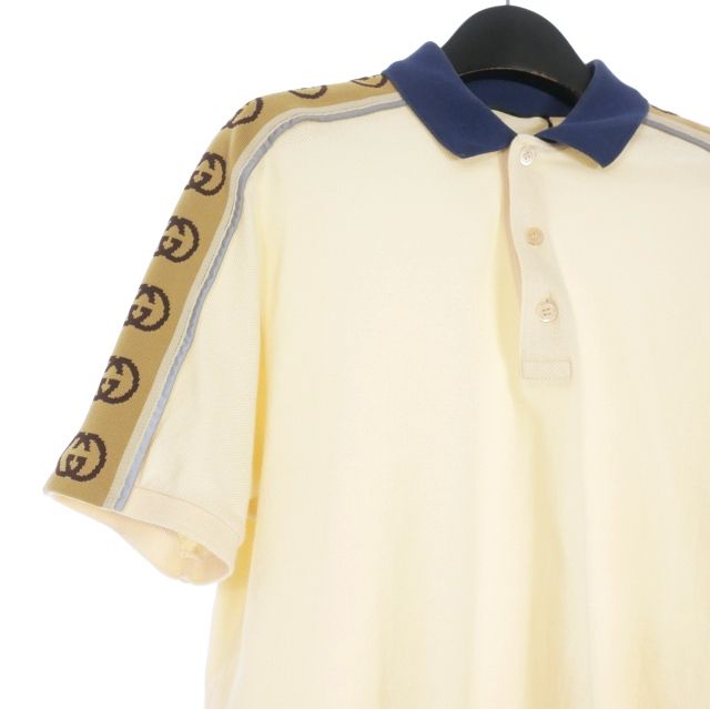 グッチ GUCCI インターロッキングG ポロシャツ カットソー 半袖 S オフ