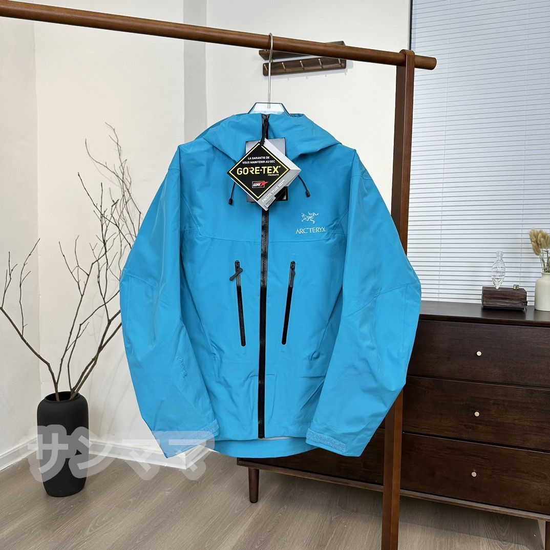 ARC'TERYX ALPHA SV 7 JACKET MEN'S ブルー アウトドアジャケット 防水 高性能 アルファSVジャケット