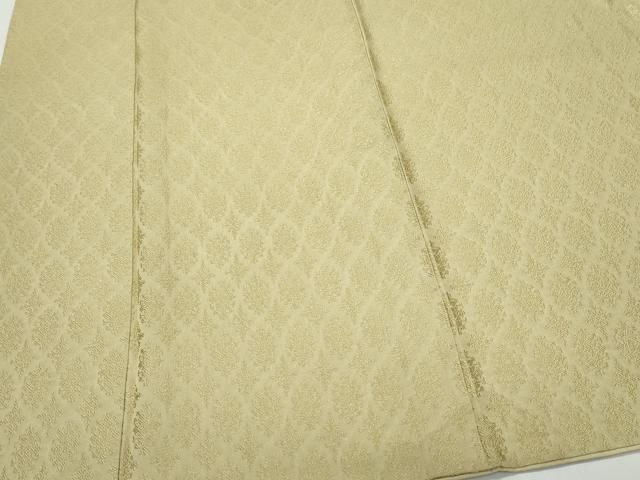 【安心の公式サイト】 平和屋着物●上質な色無地 吉祥地紋 枯色 正絹 CAAY2941vf 即完売モデル