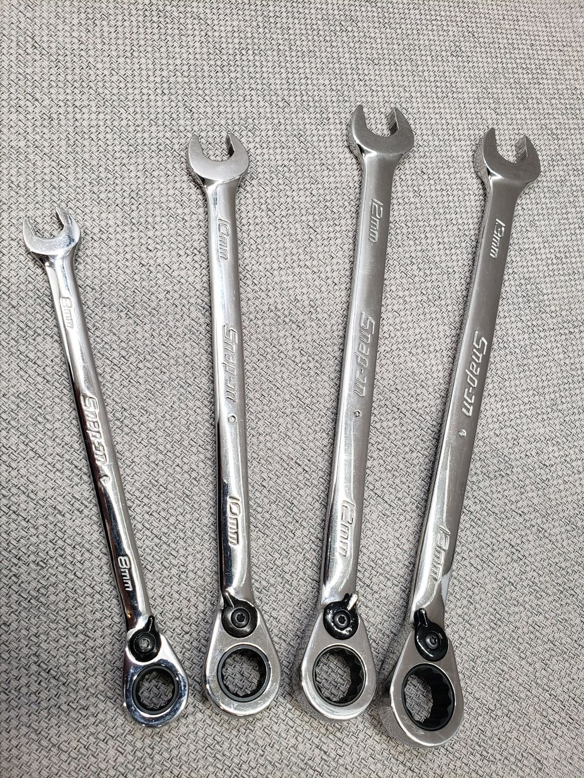 Snap-On コンビネーションレンチ 4本セット ギアレンチ 板ラチェット