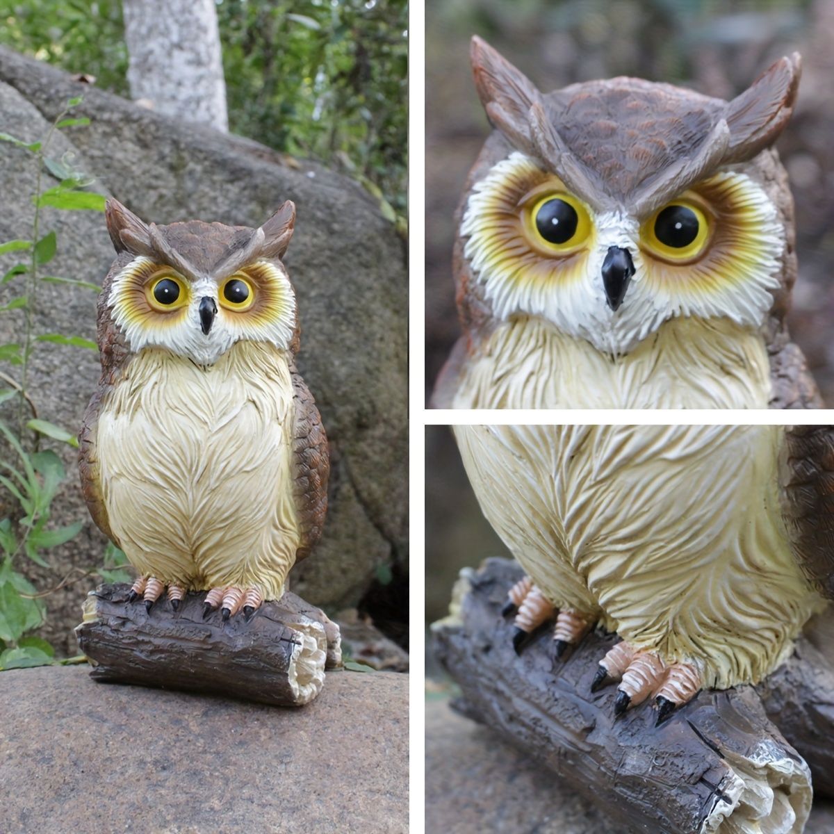 【美品】 木に止まったフクロウ 置物 オブジェ 楽天市場】木に留まるフクロウ《 茶梟 (32cm)》〔 WOOBIA