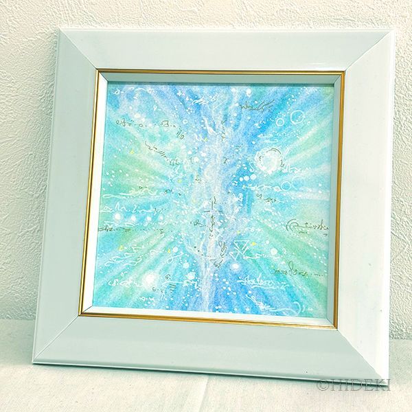 抽象画パステルアート 水の耀き