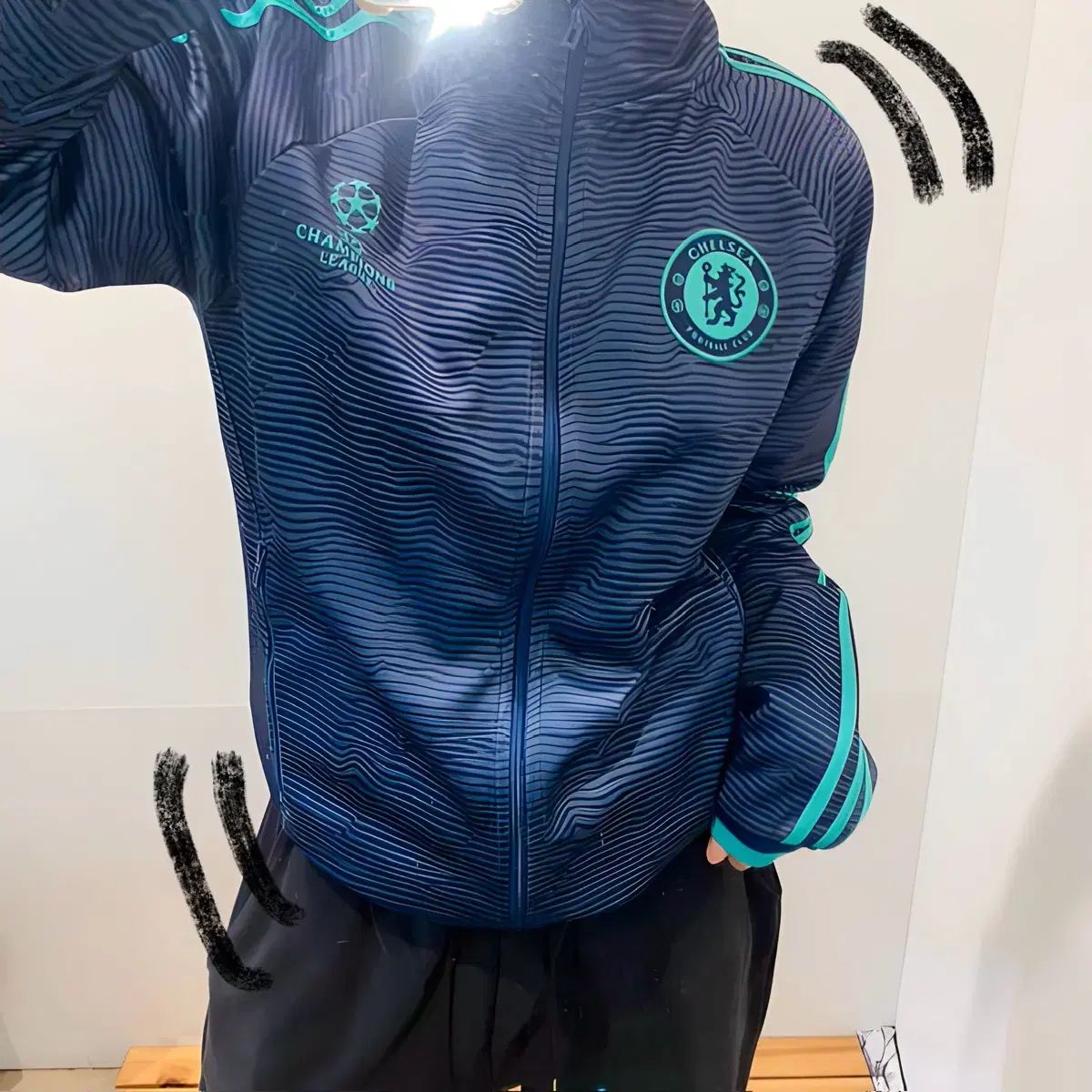 S adidas(アディダス) チェルシー チャンピオンズリーグ トラックトップス - メルカリ