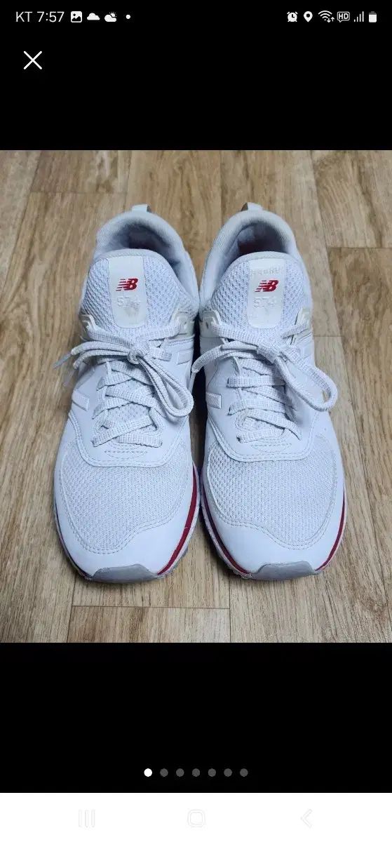 【雷市場（ポンジャン）商品韓国直送】 New Balance(ニューバランス) 574 白 ランニングシューズ-( 240 ）