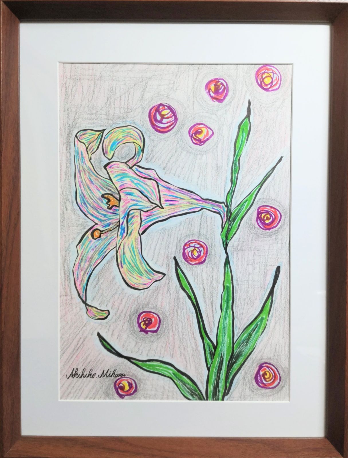 原画 恵まれ 絵 カラフル ペン画 動物画 現代アート