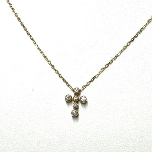 スタージュエリーの18YG クロスネックレス 楽天市場】スタージュエリー