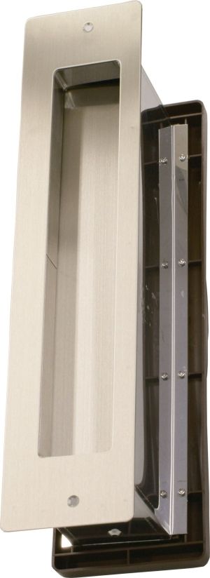 【新品・2営業日で発送】水上金属 No.3000ポスト　タテ型　内フタ付気密型　厚壁　クリアー　【001-5932】