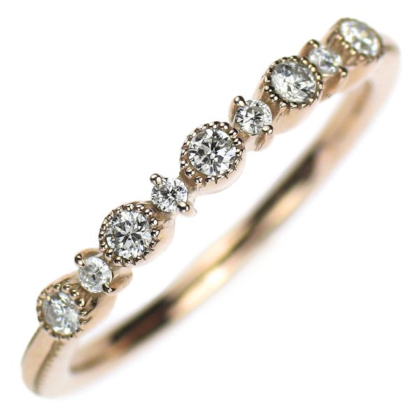 アガット K18PG ダイヤモンド リング 0.14ct - メルカリ