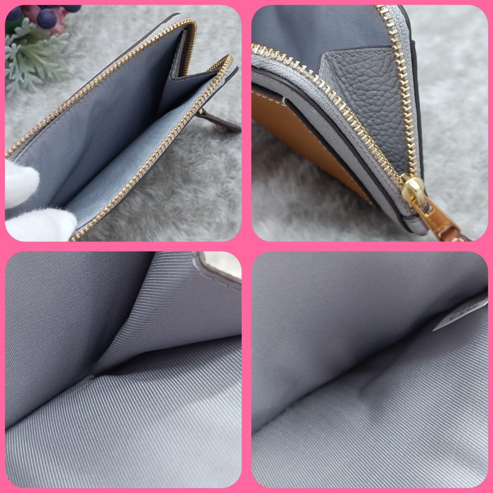 TORY BURCH 》 ☆美品☆ トリーバーチ カラーブロック ジップ