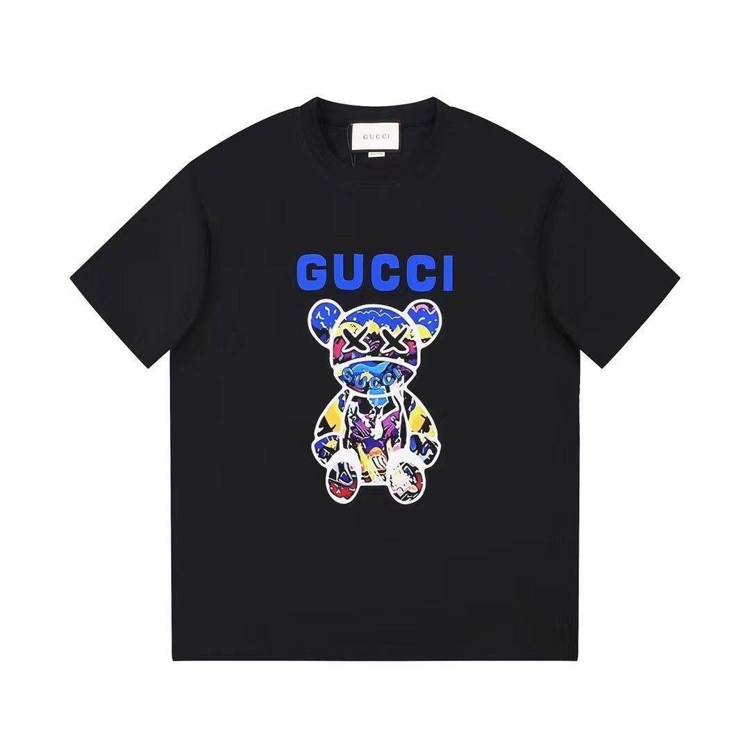 新品 GUCCI グッチ/着ぐるみベア/カジュアルゆったり半袖Tシャツ、男女共通 XS-L