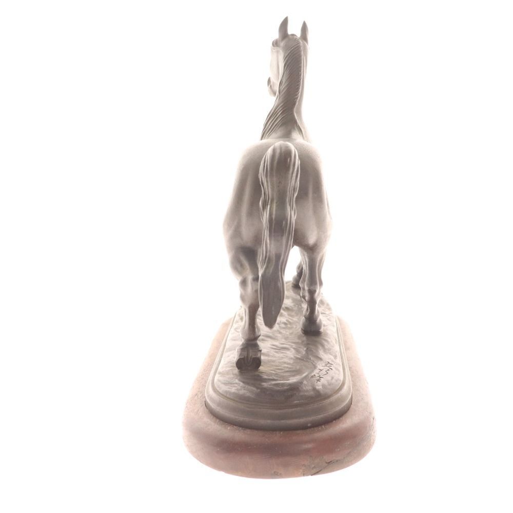 □ 後藤貞行 馬 ブロンズ像 置物 彫刻 美術品 ブラウン - メルカリ