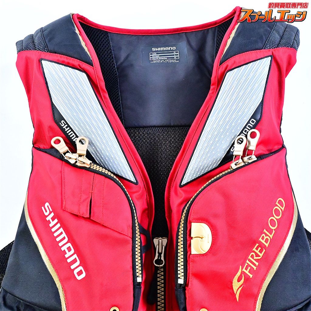 シマノ ネクサス フローティングベストリミテッドプロ VF-113U ファイアブラッド サイズアジアXL SHIMANO NEXUS K_060 e06692