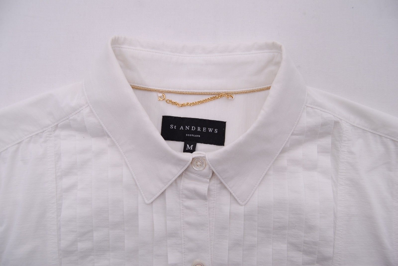 St.Andrews - coco 中古 セントアンドリュース StANDREWS レディース 長袖シャツ M 白  ホワイト シンプル 中古 レディース セントアンドリュース StANDREWS 長袖シャツ M