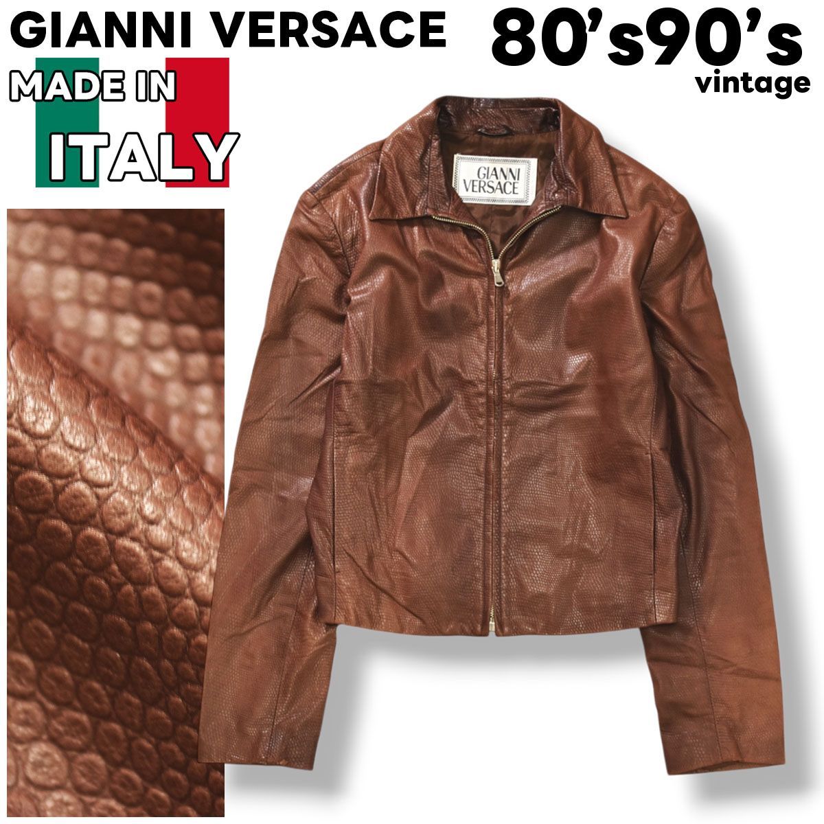 希少】 80s 90s ヴィンテージ イタリア製 GIANNI VERSACE ジャンニ