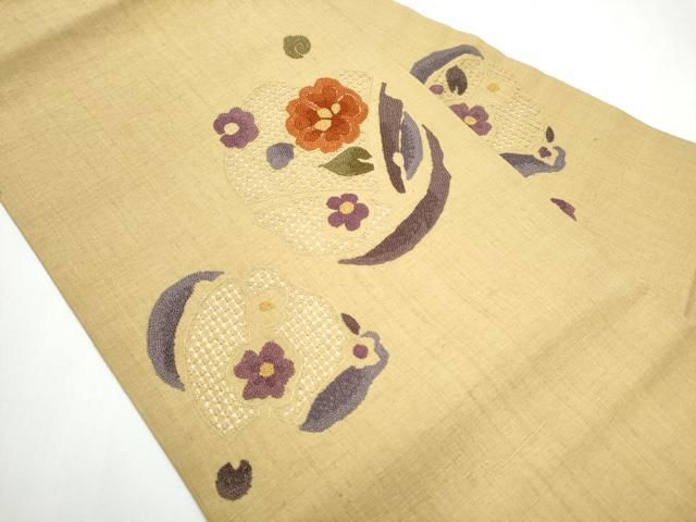 平和屋着物▽中国三大刺繍 相良刺繍 九寸名古屋帯 スリーシーズン帯 春夏秋 紬地 刺し子 総刺繍 和紙 番傘 正絹 逸品 未使用 DAAZ0301ps 楽天市場】平和屋着物○中国三大刺繍 スワトウ刺繍 汕頭刺繍 相良刺繍