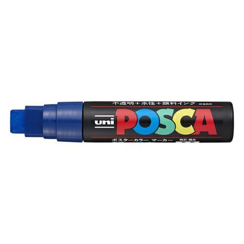 まとめ 三菱鉛筆 水性ペン ポスカ 太 青 PC17K-33 ×15セット