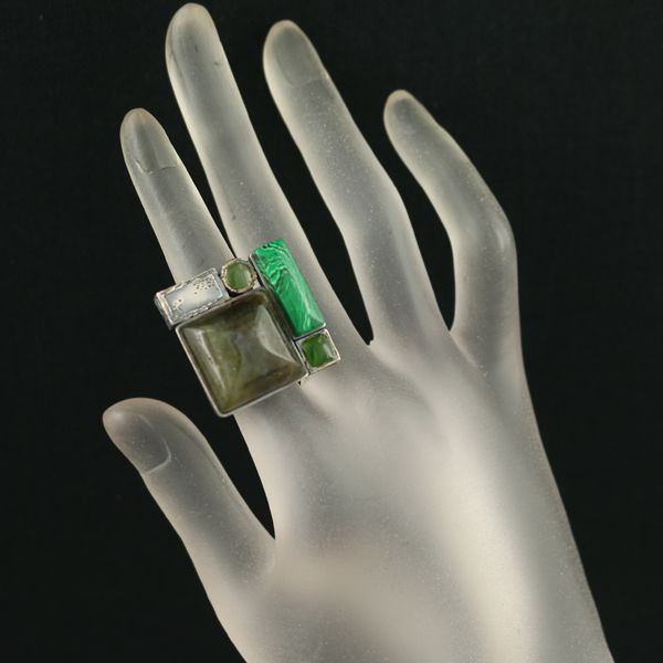 e.m. SILVER925 ジルコニアボール一文字リング ハーフエタニティ e.m. SILVER925 ジルコニアボール一文字リング ハーフエタニティ