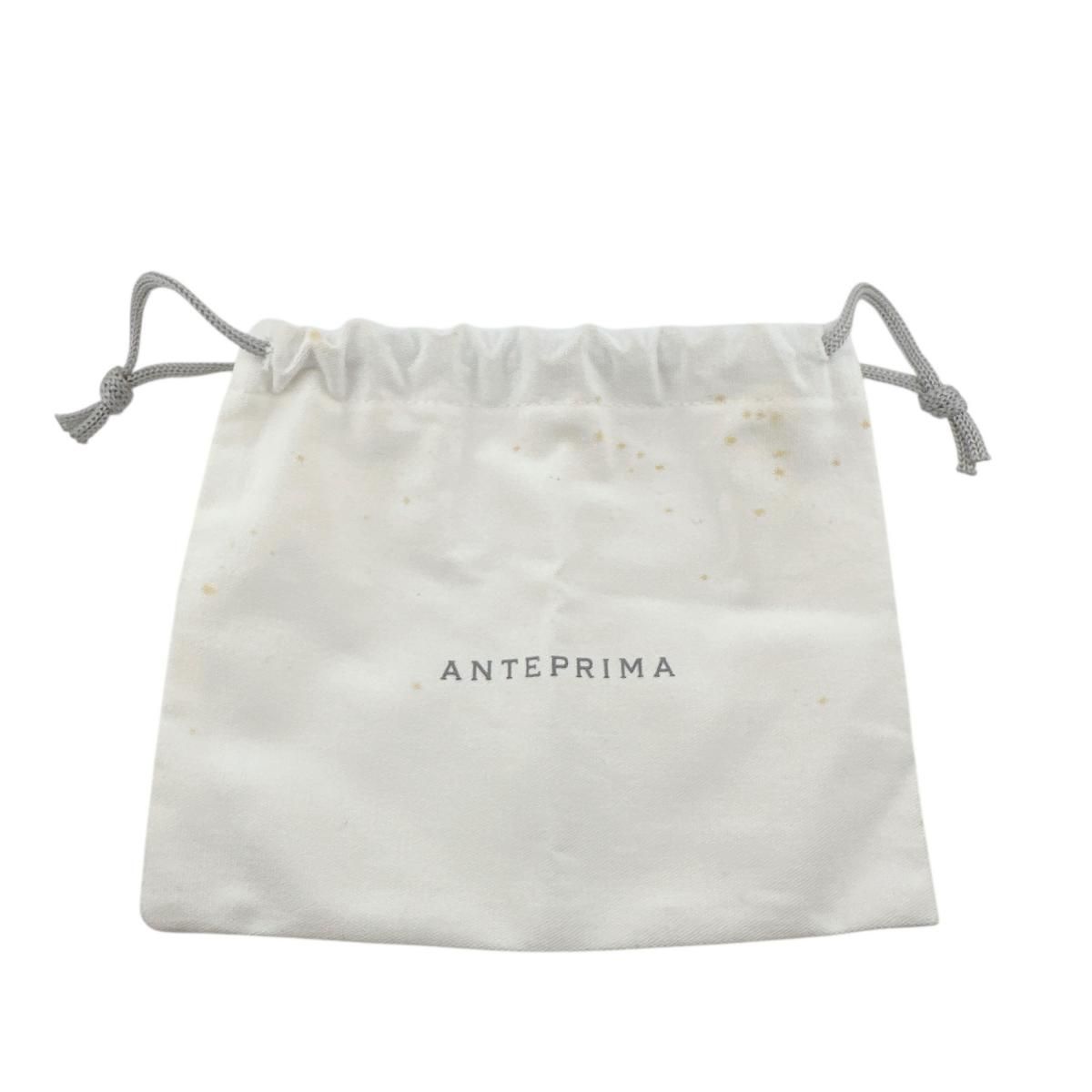 美品　ANTNPRIMA アンテプリマ　ポーチ　オーロラホワイト　ワイヤー　小物 イントレッチオモード/横型/オーロラホワイト×エナメルホワイト