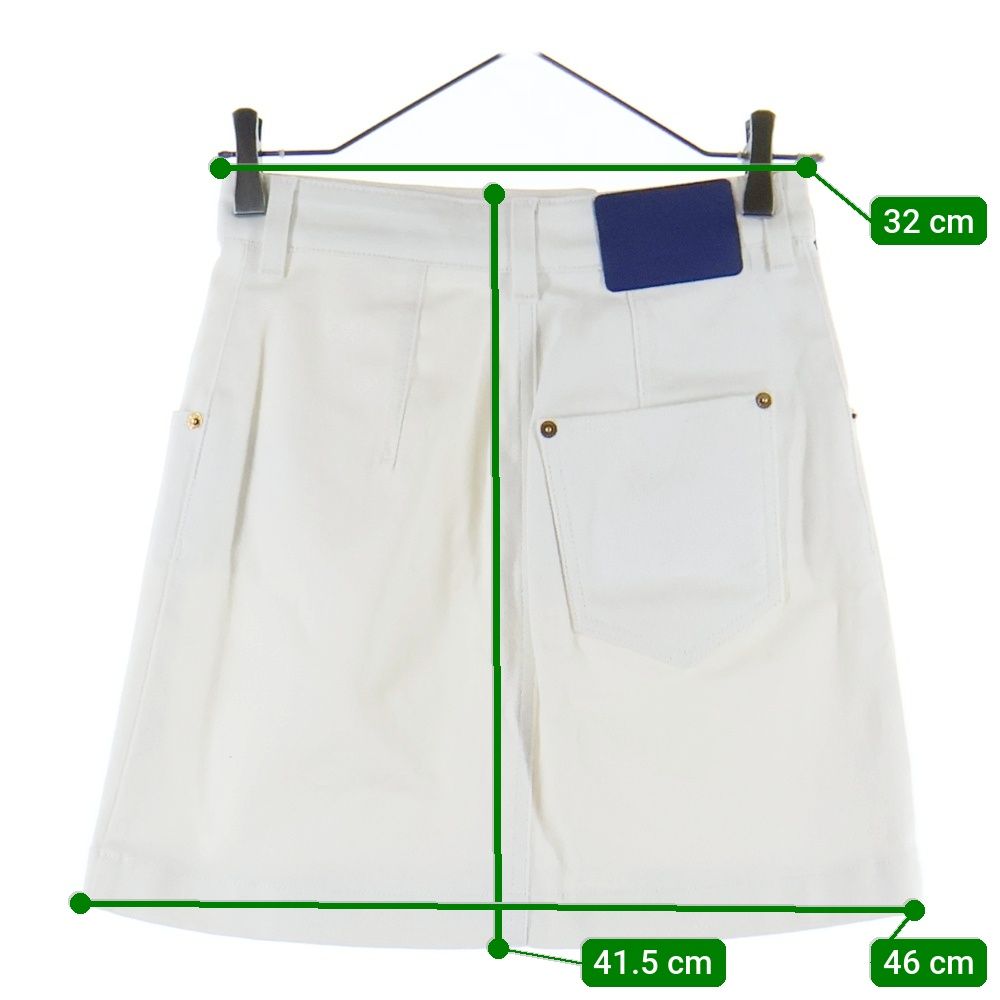 LOUIS VUITTON (ルイヴィトン) モノグラム ポケット デニムスカート  