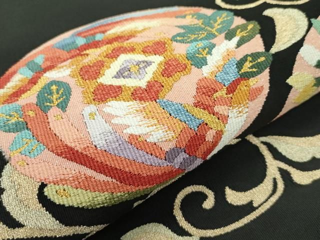 八寸名古屋 正倉院鳳凰花文