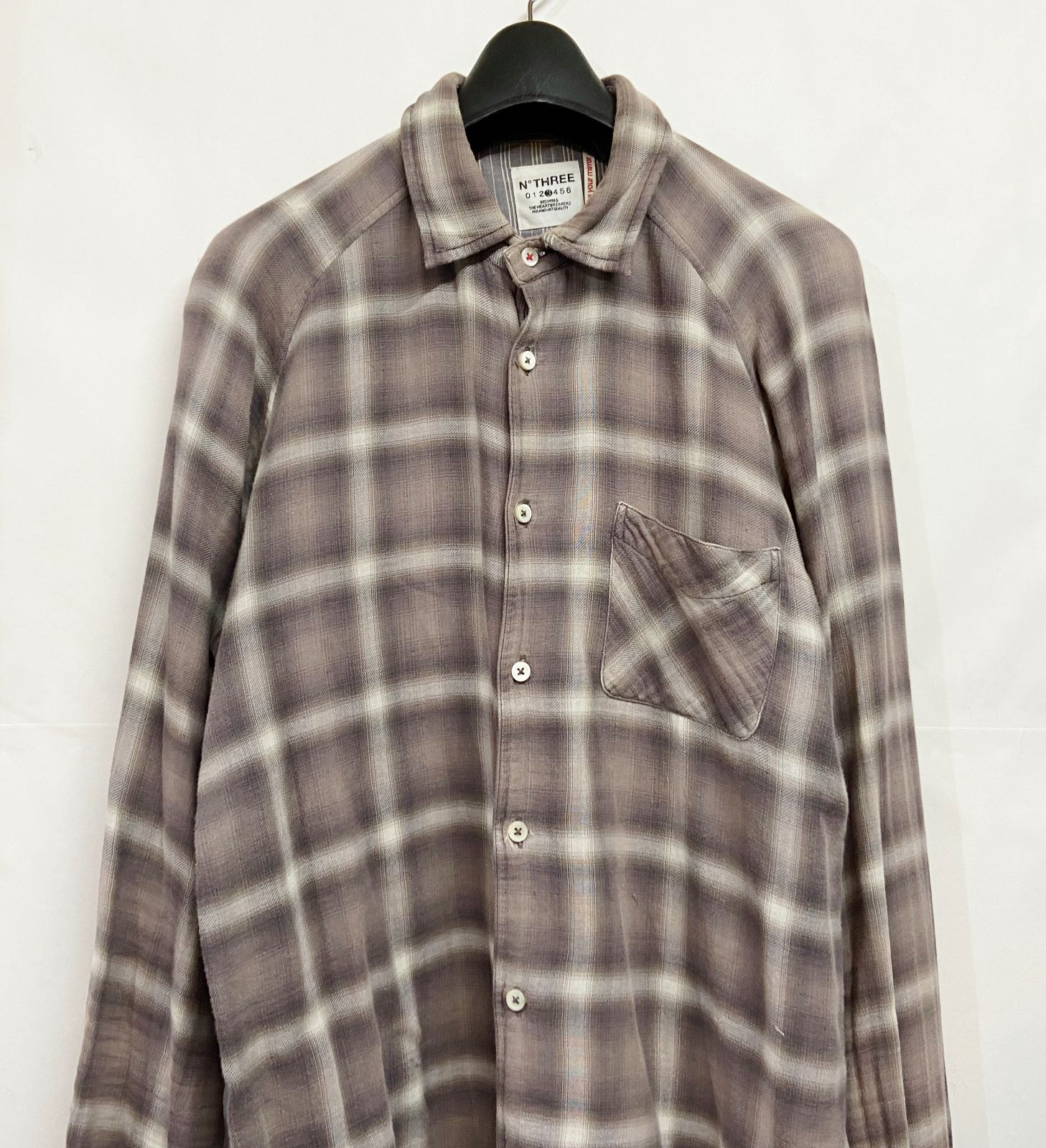 BEDWIN & THE HEARTBREAKERS ベドウィン オンブレチェック 長袖シャツ