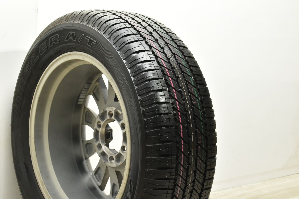 【バリ溝】トヨタ 150 プラド 純正 19in 7.5J +25 PCD139.7 ブリヂストン デューラーA/T 693III 265/55R19 1本販売 背面タイヤ用 スペア用