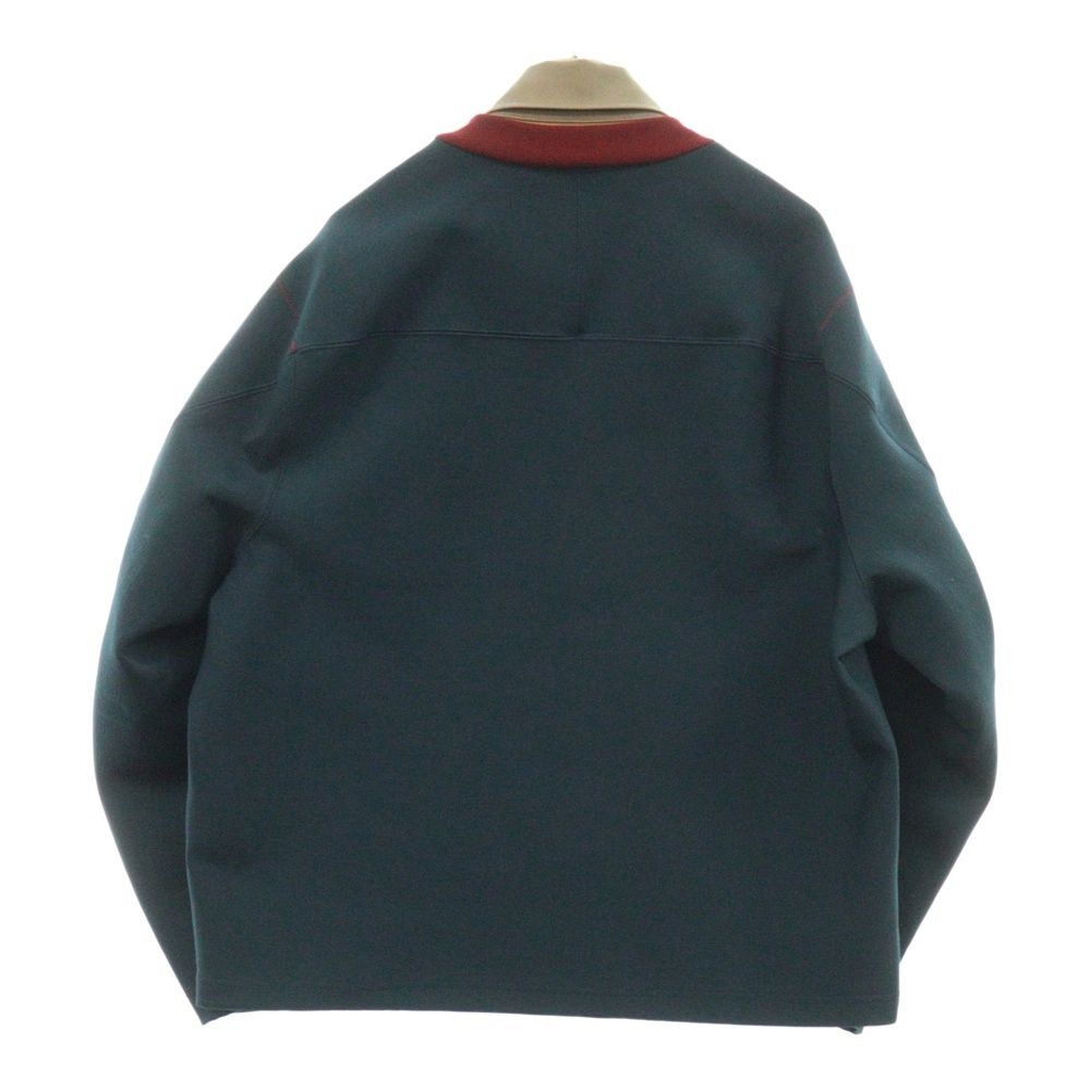 kolor (カラー) 23AW ダンボールニット ドッキングデザイン 襟付き 
