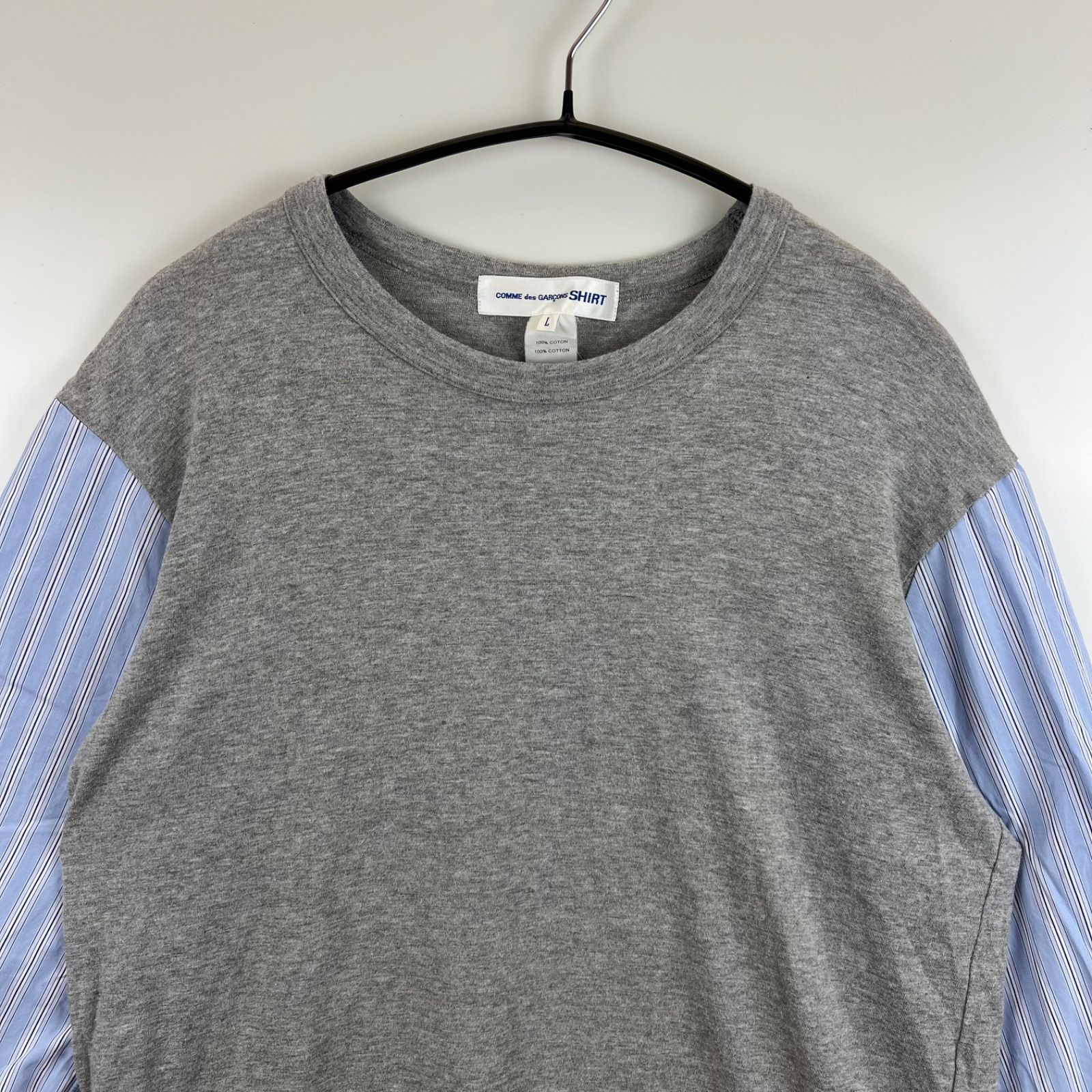 COMME des GARCONS SHIRT CDG docking 3/4 shirts u0026 tee L S20101 