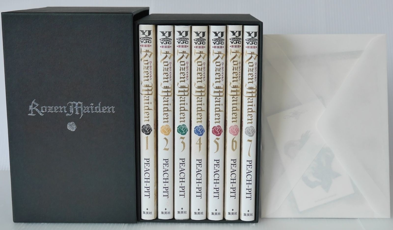 日焼け染みなどのダメージ有り Rozen Maiden 新装版 全7巻 著 PEACH-PIT - Rozen Maiden remodeled edition vol.1-7 Complete by Peach-Pit W|Storage Case