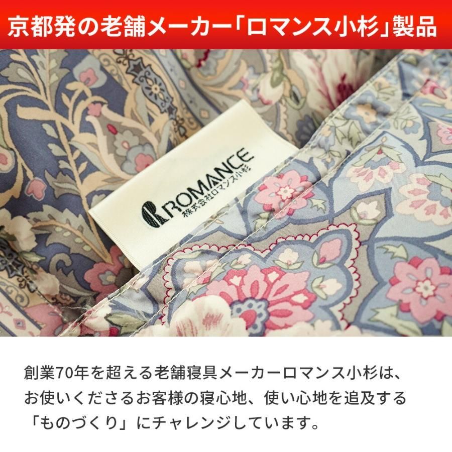 寝具 ROMANCE 羽毛肌掛けふとん ダウン85% フェザー15% 未使用品