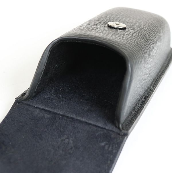 クロムハーツ メガネケース スクロールラベル ブラック ※おまけ付き 銀座店 クロムハーツ スクロールラベル メガネケース ハードケース