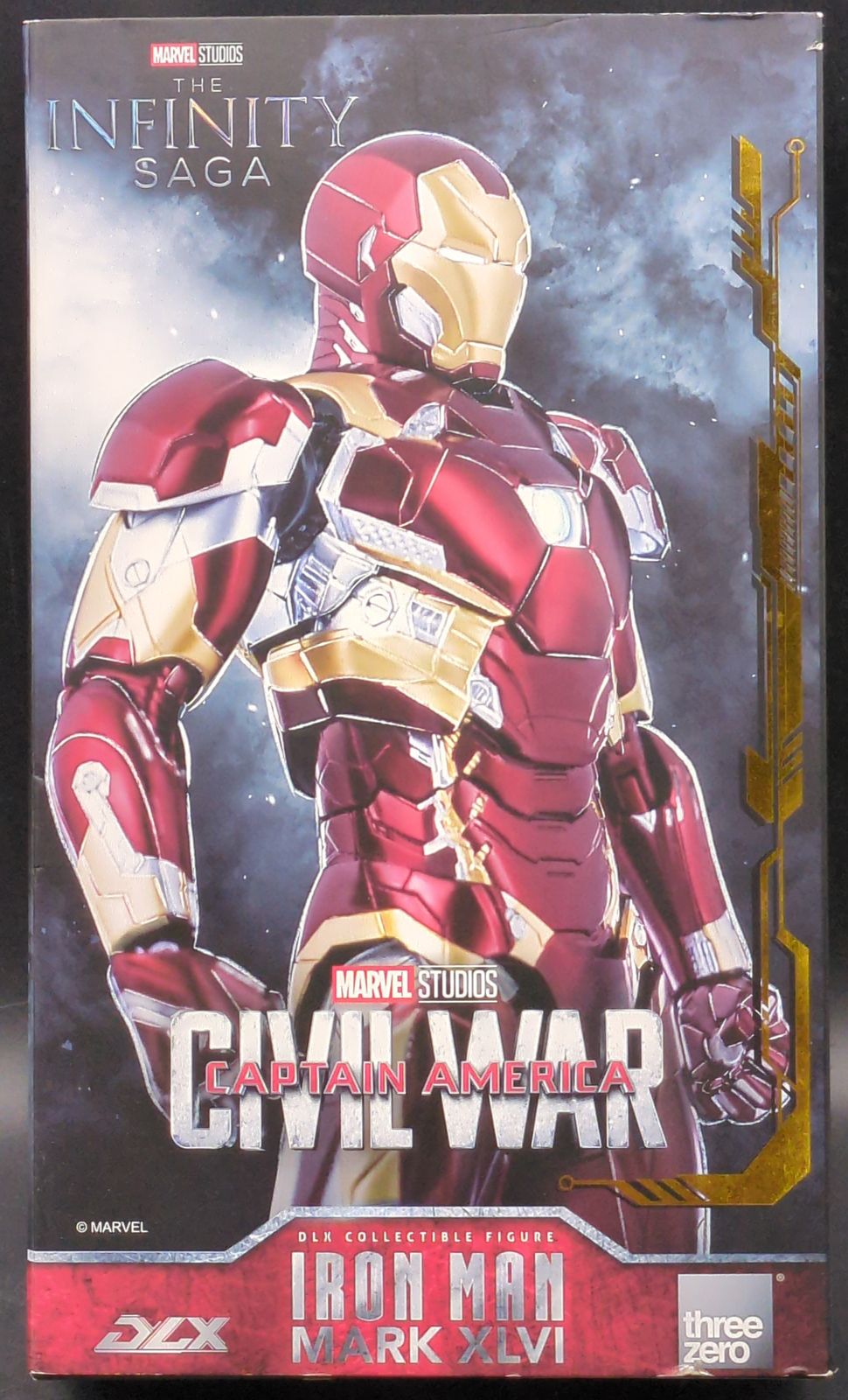 threezero Iron Man Mark XLVI フィギュア Avengers: Infinity Saga DLX Iron Man Mark 46 1/12 Scale