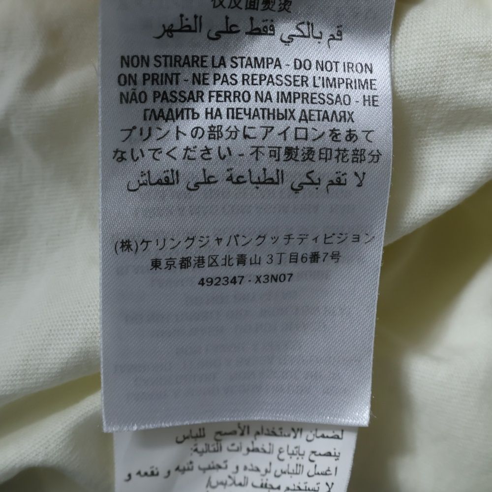 GUCCI (グッチ) Alphabet Printing T-Shirt 半袖Tシャツ