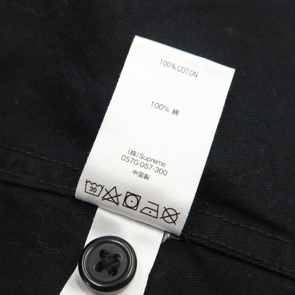 【中古】シュプリーム Supreme 2020年秋冬 Twill Multi Pocket Shirt カジュアルシャツ ブラック【サイズXL】【メンズ】-8