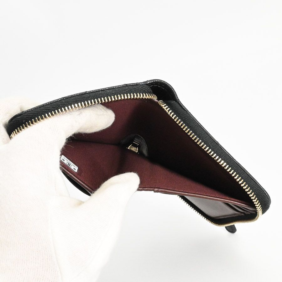 CHANEL Wジップミディアムウォレット財布 CHANEL シャネル ミディアムウォレット クラシックスモールジップ