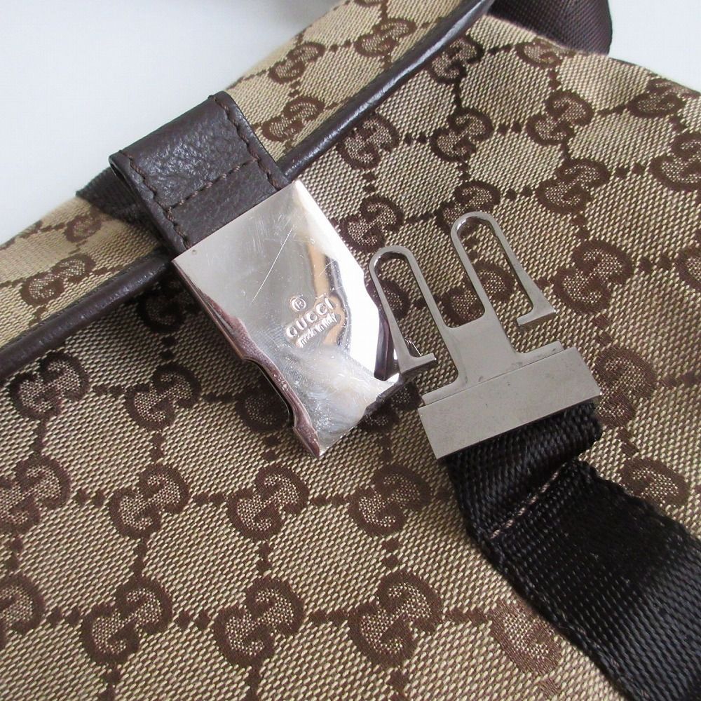 GUCCI ボディバッグ ベージュ GUCCI グッチ GGキャンバス ウエストバッグ ボディバッグ ベージュ