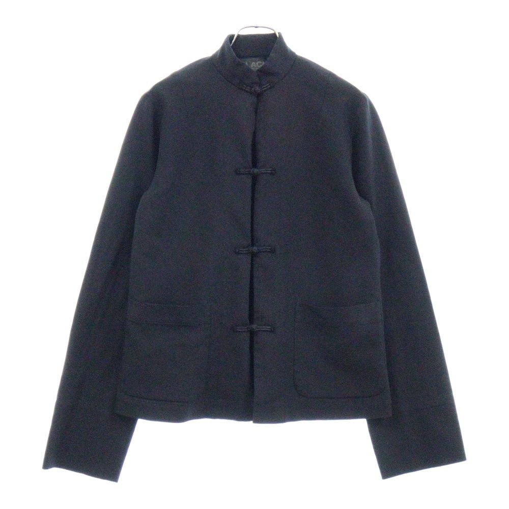 BLACK COMME des GARCONS ブラックコムデギャルソン 17AW スタンドカラー チャイナボタンジャケット ブラック 1Z-J004 BLACK COMME des GARCONS (ブラックコムデギャルソン) 17AW スタンド