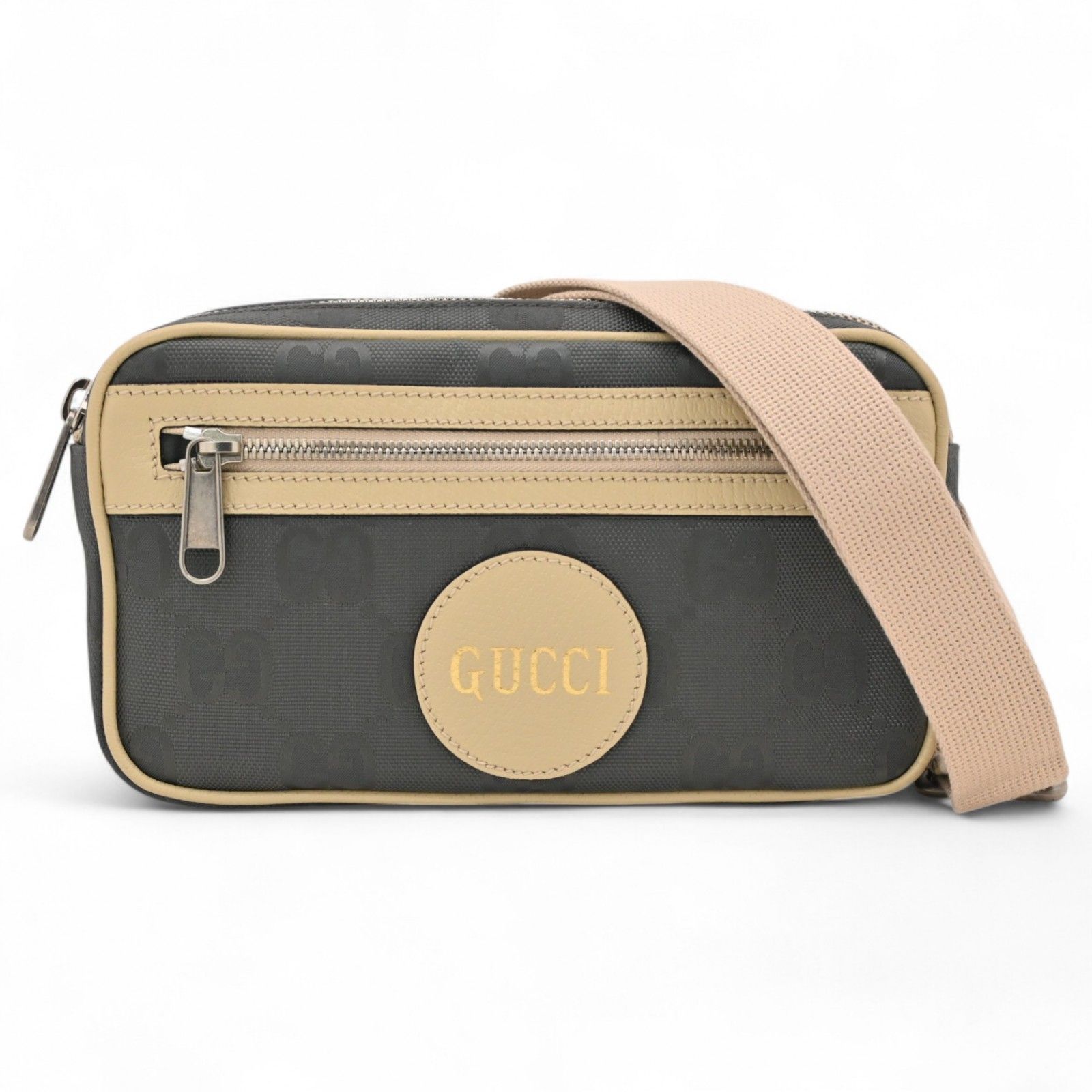 グッチ GGナイロン オフザグリッドウエストバッグ Aランク gu7757nr