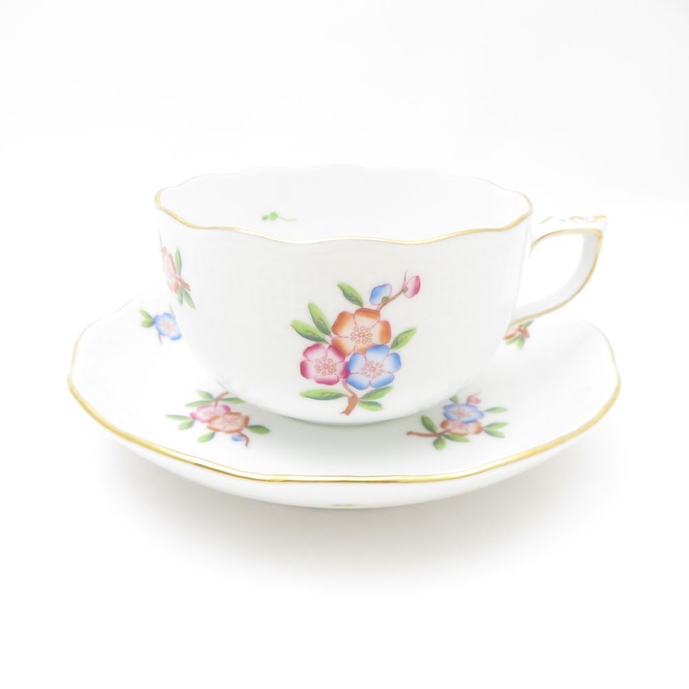 Herend ヘレンド アップルブロッサム PC 0724 ティーカップ＆ソーサー 1客 200ml 花柄 フラワー SC7758B1