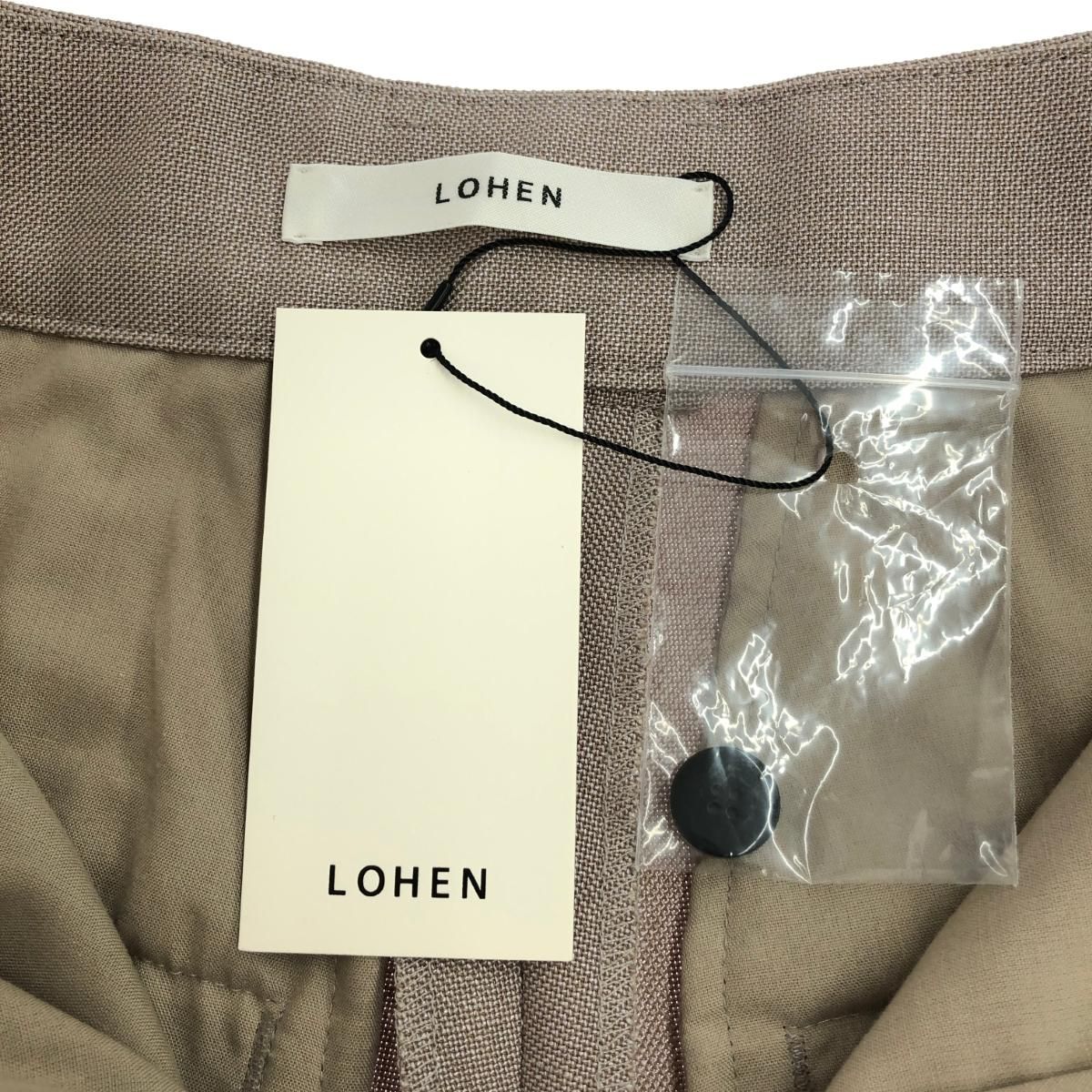 未使用品 LOHEN ローヘン バレル パンツ サイズ:36 ベージュ  
