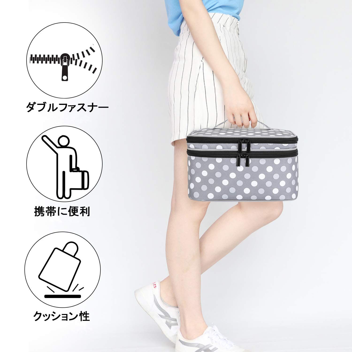 Luxja裁縫バッグ裁縫箱大容量【※バッグのみ】裁縫道具収納