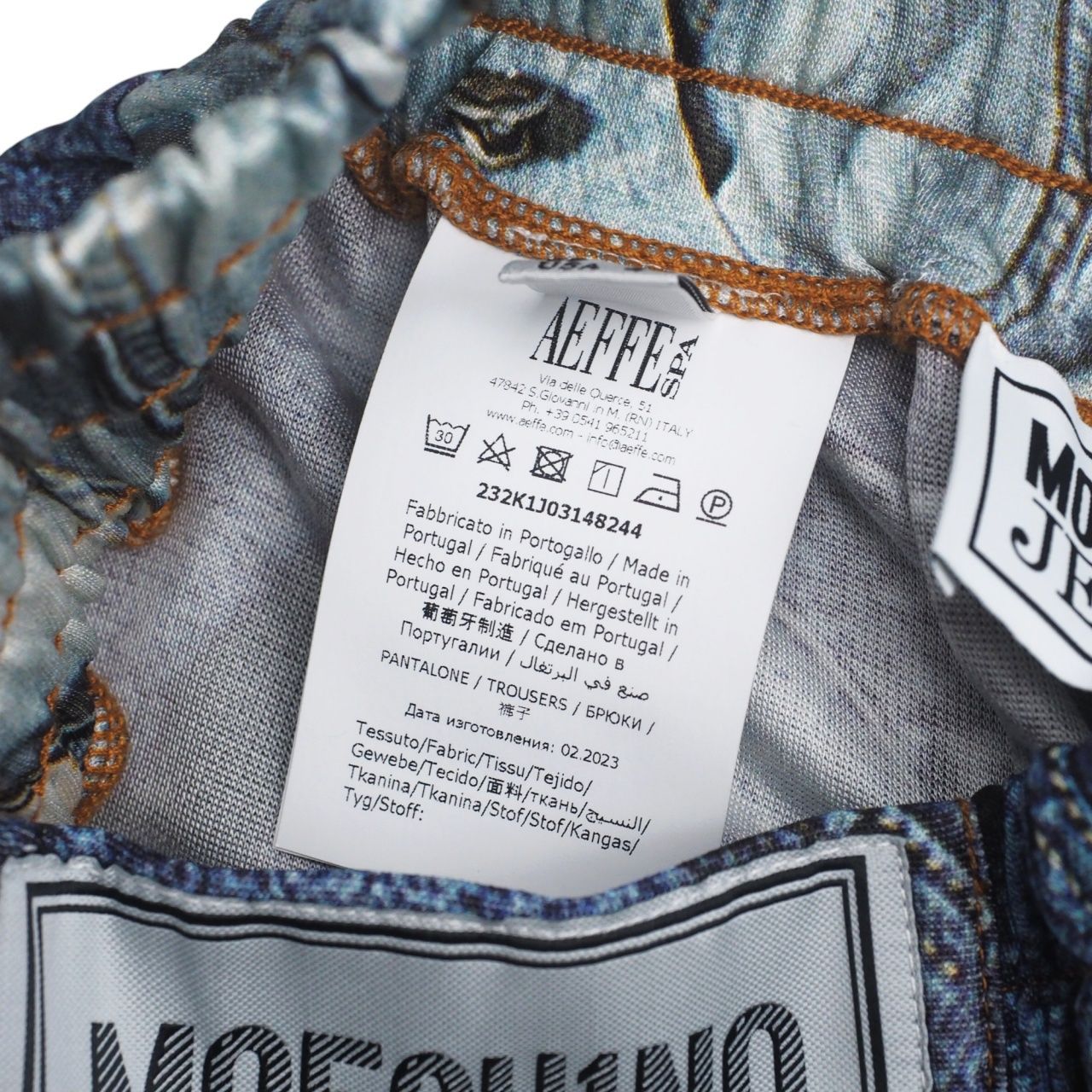 □美品□2023年製□MOSCHINO JEANS モスキーノジーンズ ワイドパンツ 